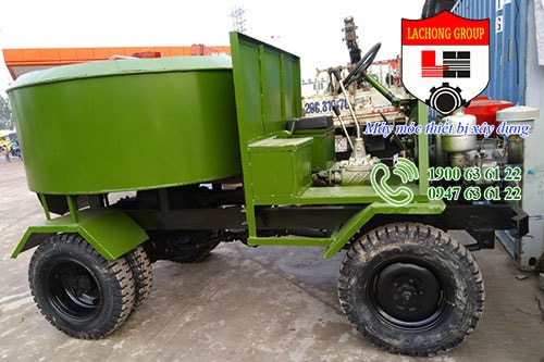 máy trộn bê tông tự hành 6 bao, máy trộn bê tông 6 bao