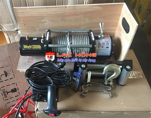 tời điện dùng ắc quy