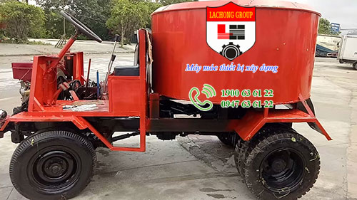 Máy trộn bê tông tự hành 9 bao xi măng lốp mới 100%, may-tron-be-tong-tu-hanh-lop-moi-100%