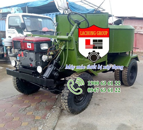 máy trộn bê tông tự hành, may tron be tong tu hanh